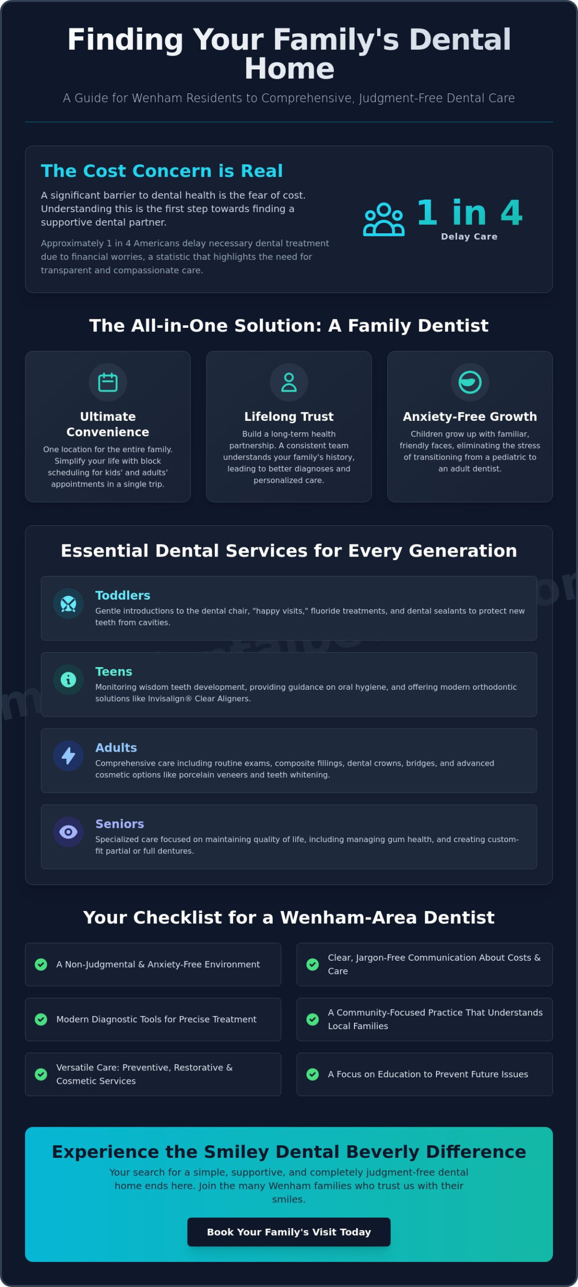 Family Dentist Near Wenham, MA: Compassionate Care for All Ages
