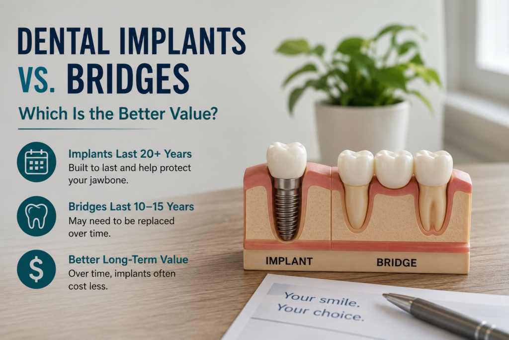 Dental Implants vs Bridges: Best Value in Beverly